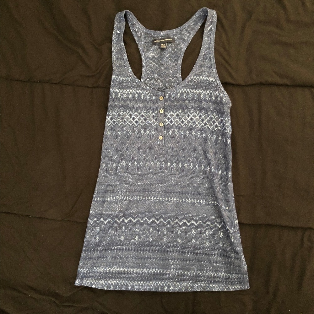 $2/15 American Eagle Periwinkle Sparkle Tank Top